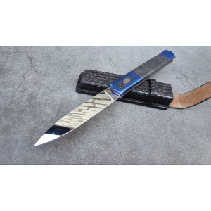 КОСМОС авторський складаний ніж ручної роботи GRYFON KNIVES, сталь CPM S125V, 65 HRC. Photo 3